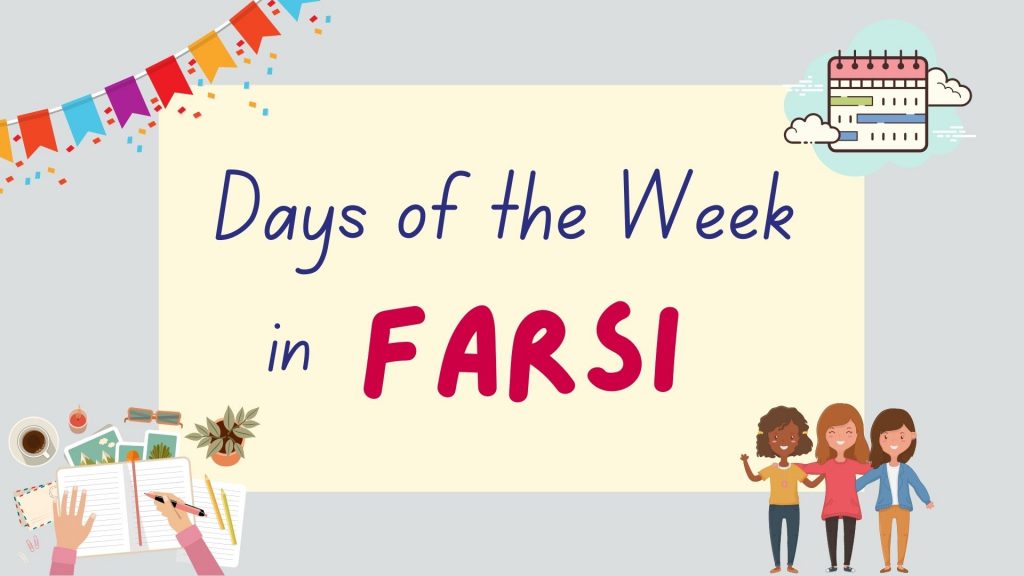 how to say the days of the week in Farsi