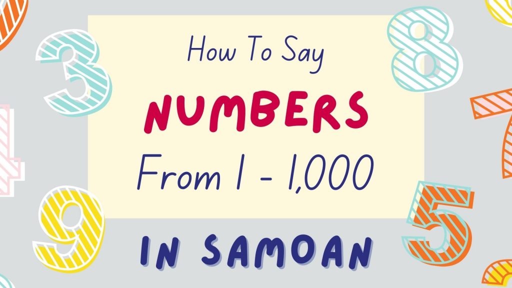 numbers in Samoan