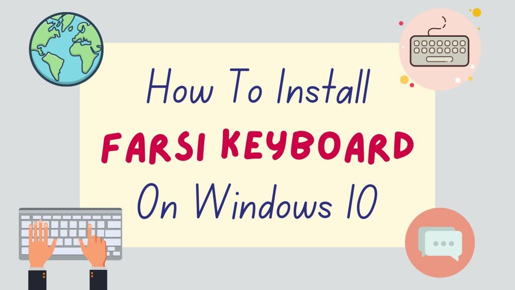 how to install a farsi keyboard on Windows 10