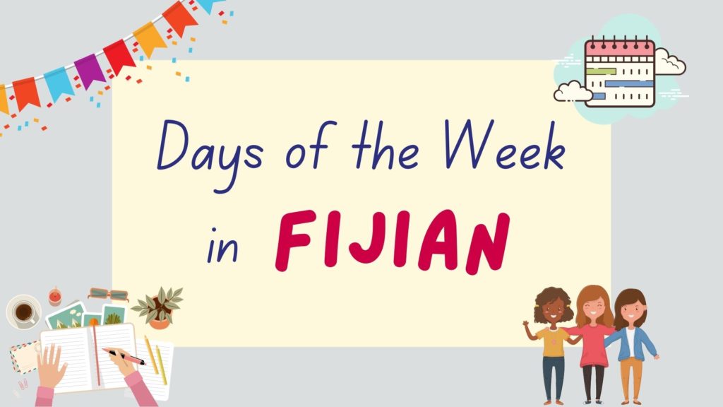 days of the week in Fijian - featured image