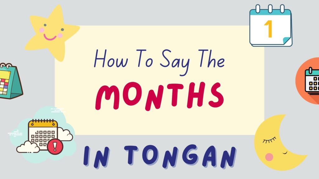 how to say the months in Tongan - featured image