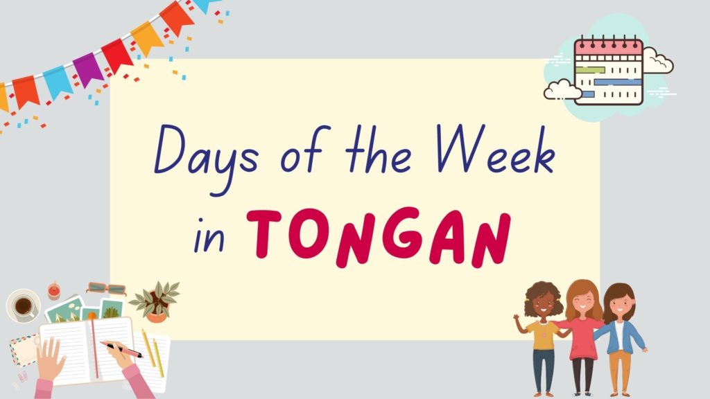 days of the week in Tongan - featured image