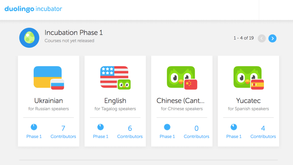 duolingo incubator duolingo incubator