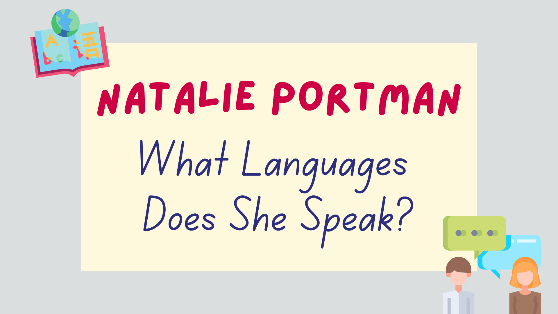 What languages does Natalie Portman speak - featured image