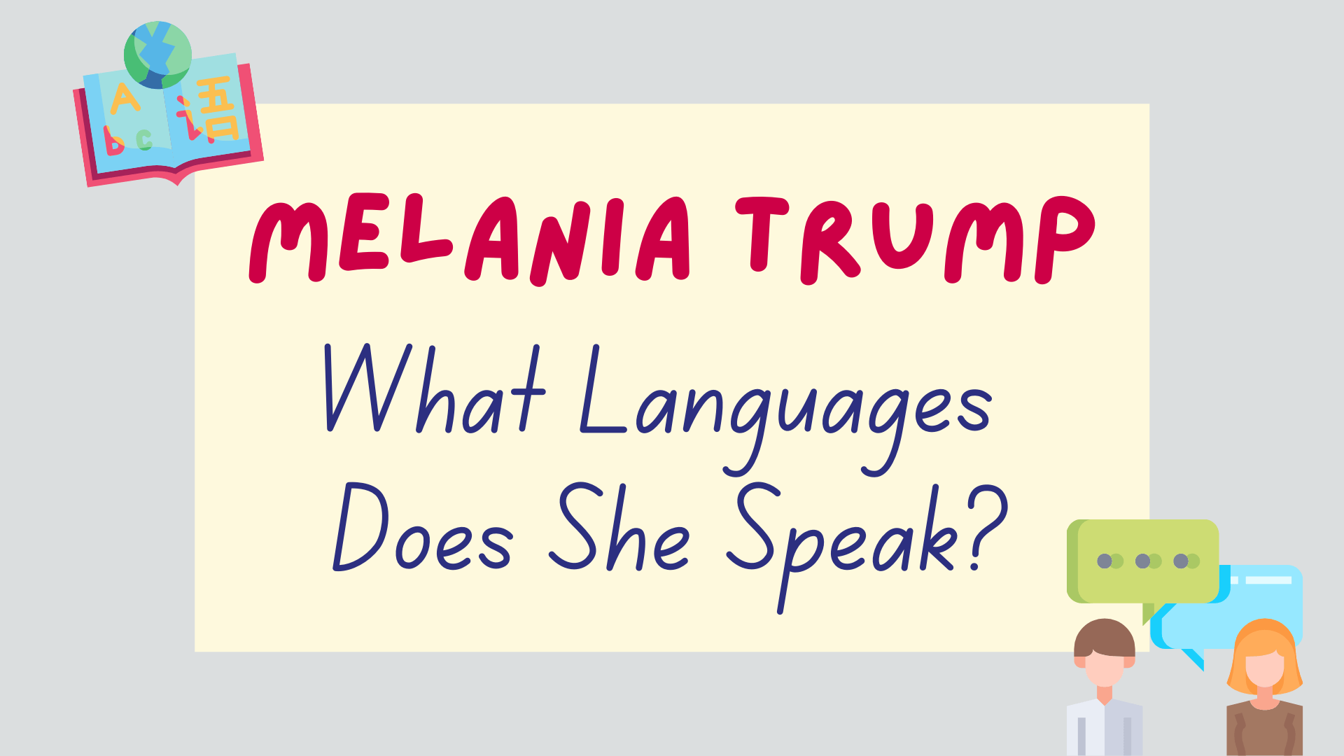 What languages does Melania Trump speak? - featured image