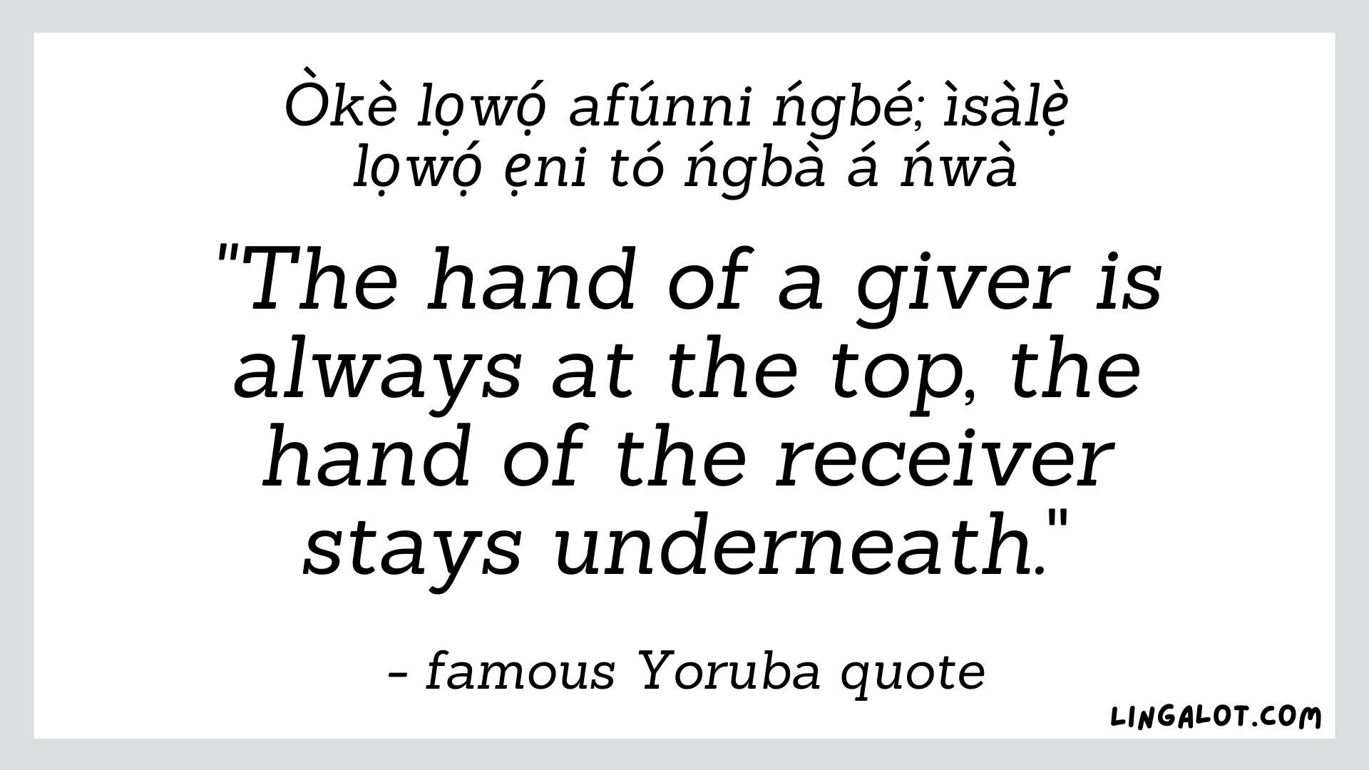 60 Yoruba Proverbs, Quotes & Sayings + Their Meanings Lingalot