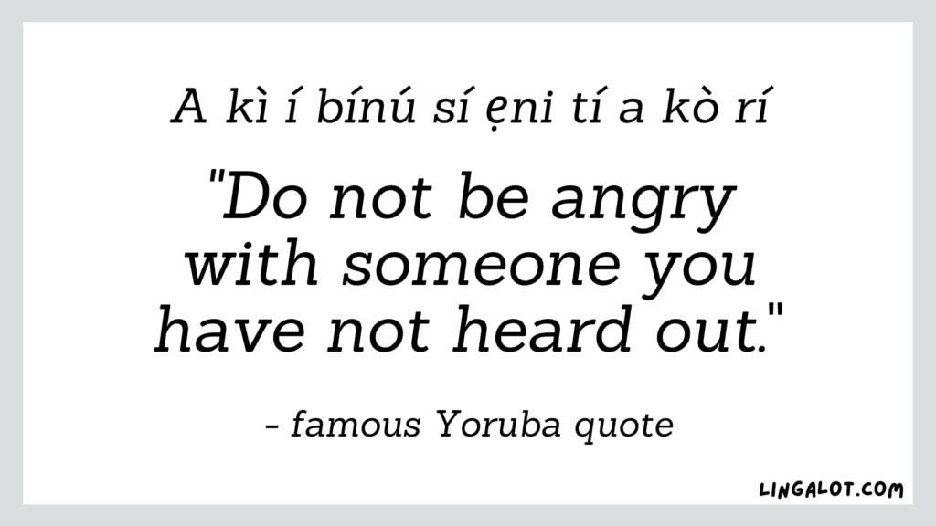 60 Yoruba Proverbs, Quotes & Sayings + Their Meanings Lingalot