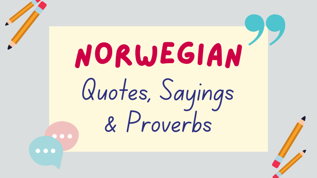 Norwegian quotes, sayings and proverbs - featured image