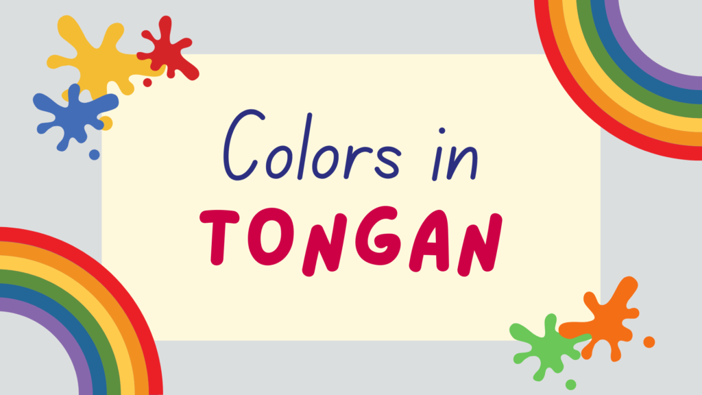 Colors in Tongan - featured image