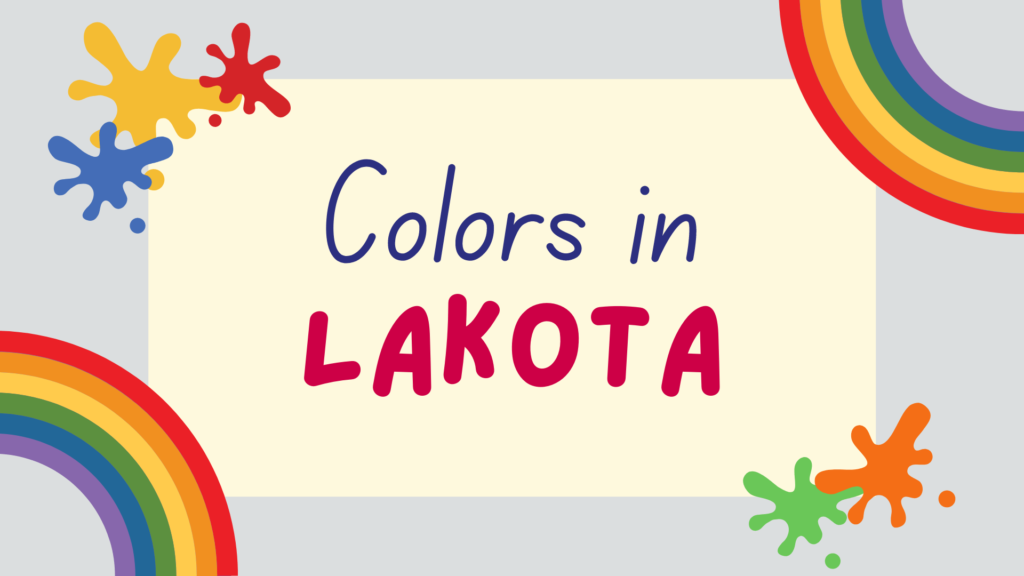 Colors in Lakota - featured image