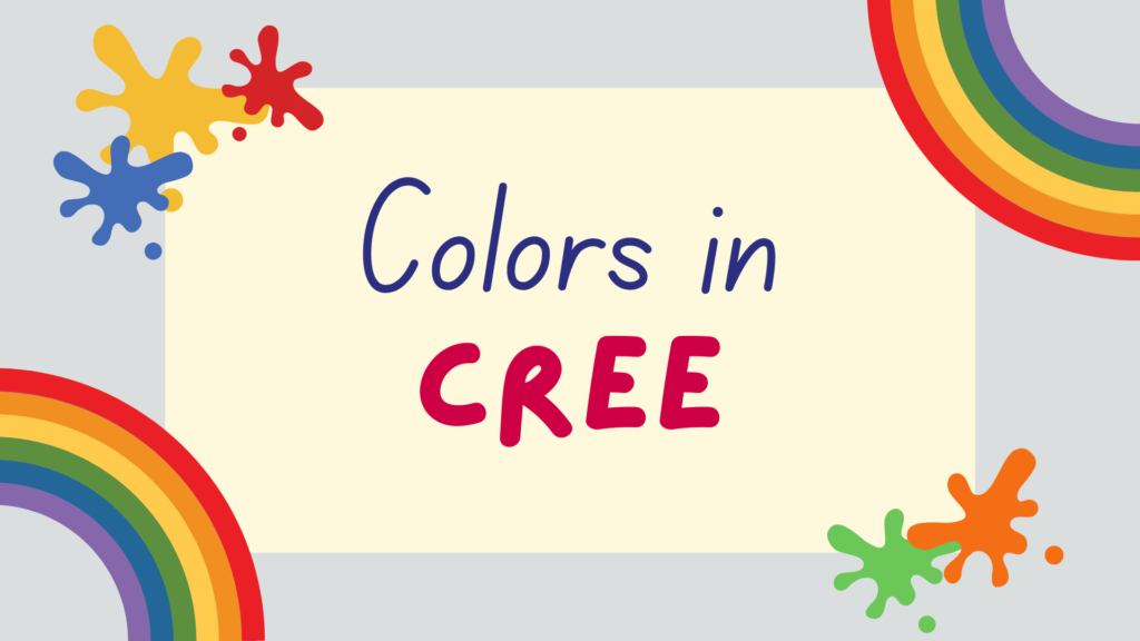 Colors in Cree - featured image