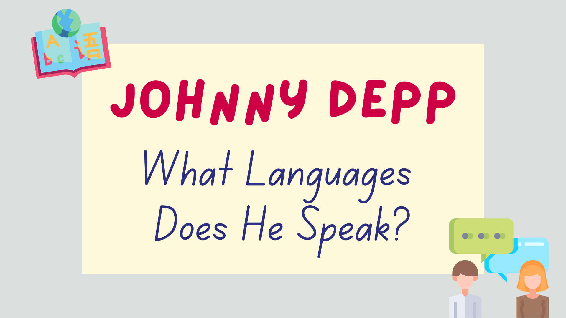 what languages does Johnny Depp speak? - featured image