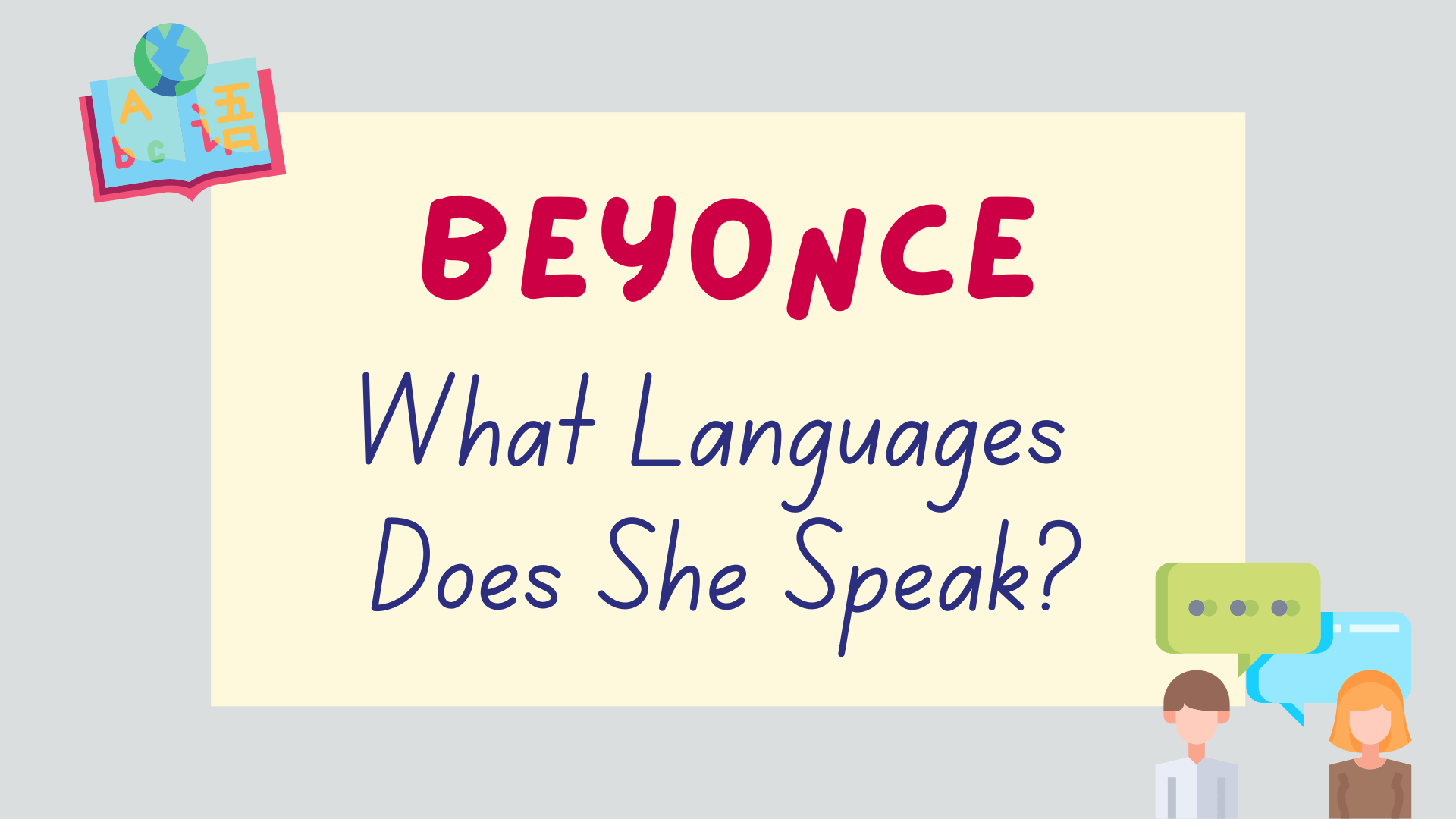 what languages does Beyonce speak - featured image