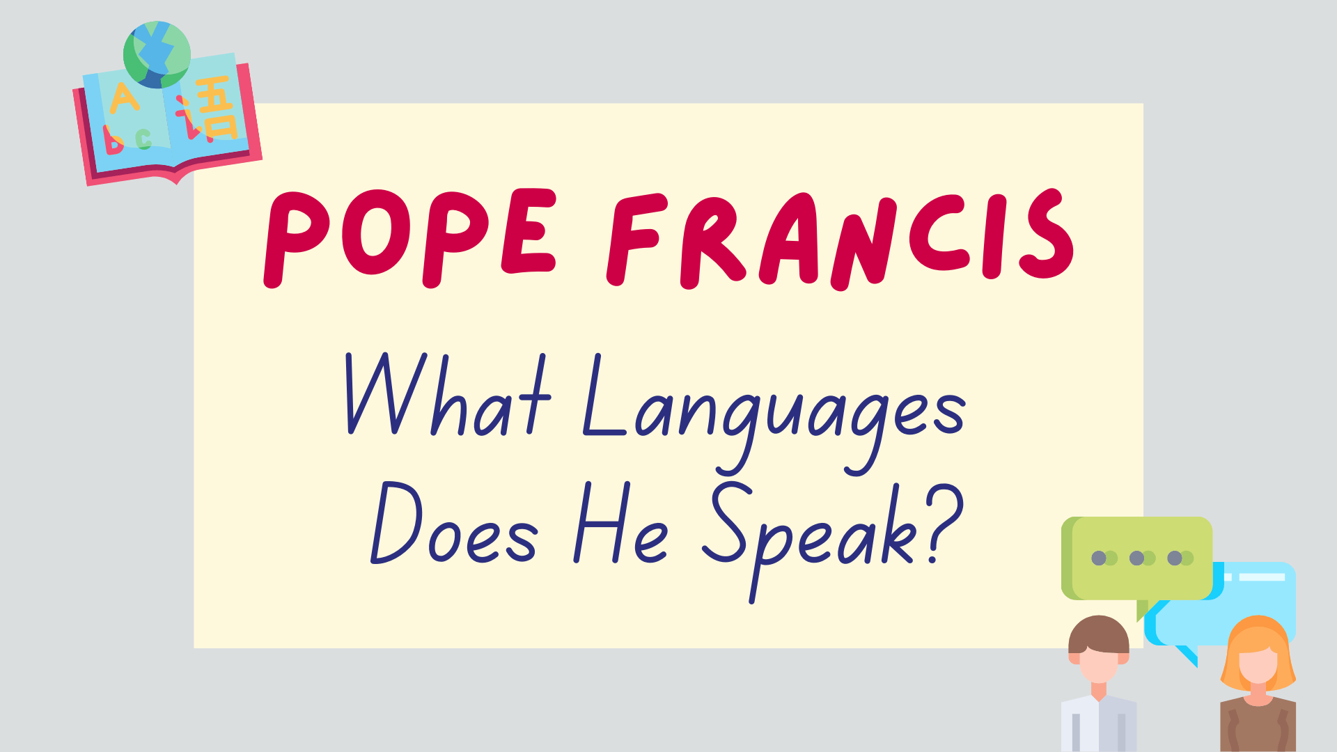 what languages does pope francis speak - featured image