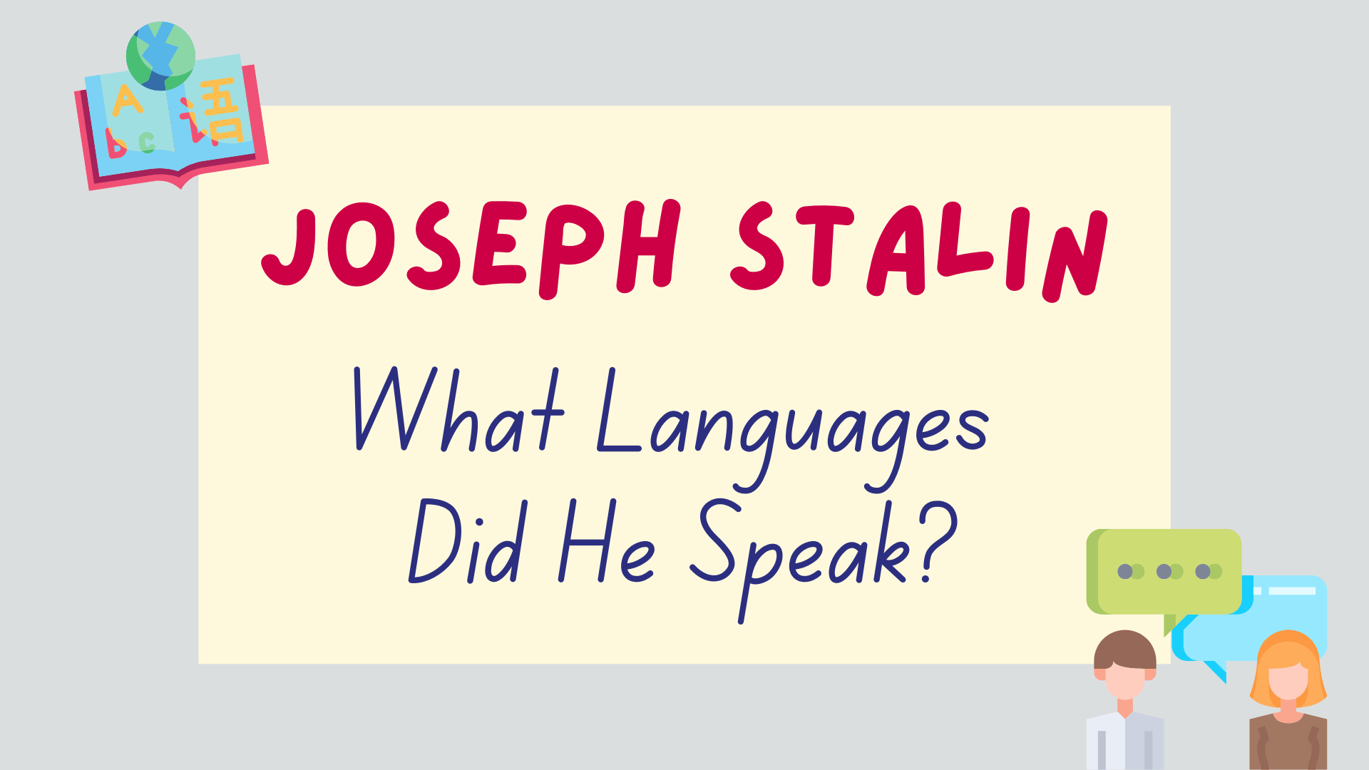 what languages did Stalin speak - featured image