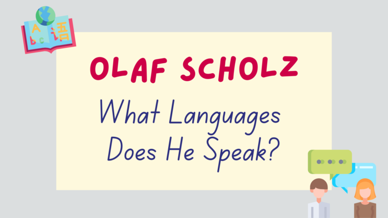 what languages does Olaf Scholz speak - featured image