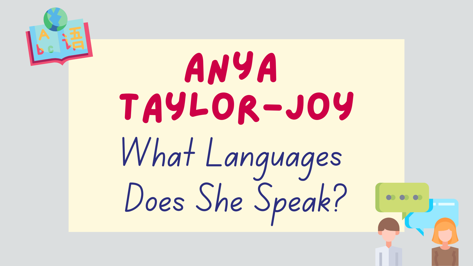 what languages does Anya Taylor Joy speak - featured image